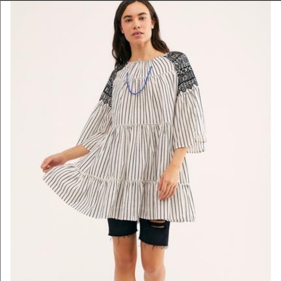 Free People Boho Embroidered Dress - Picture 9 of 12